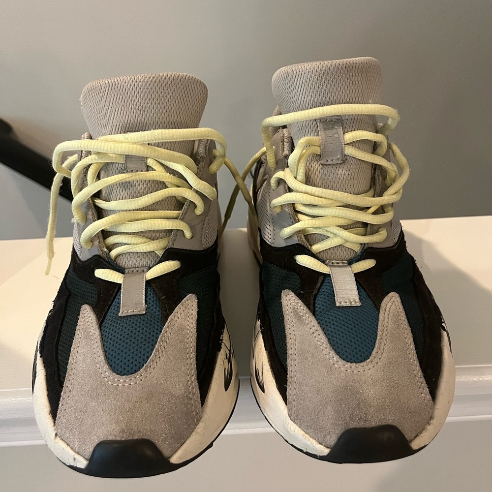 Adidas Gray and Black Sneakers with Retro Chunky Design